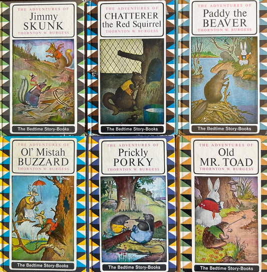 set of 12 hardcover Thorton Burgess books (1964 EDITION)