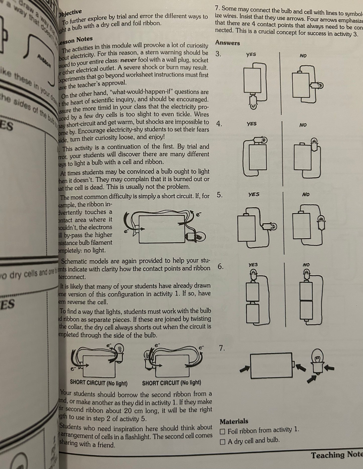 Electricity 20 structured activities using simple things (grades 3 to 8)