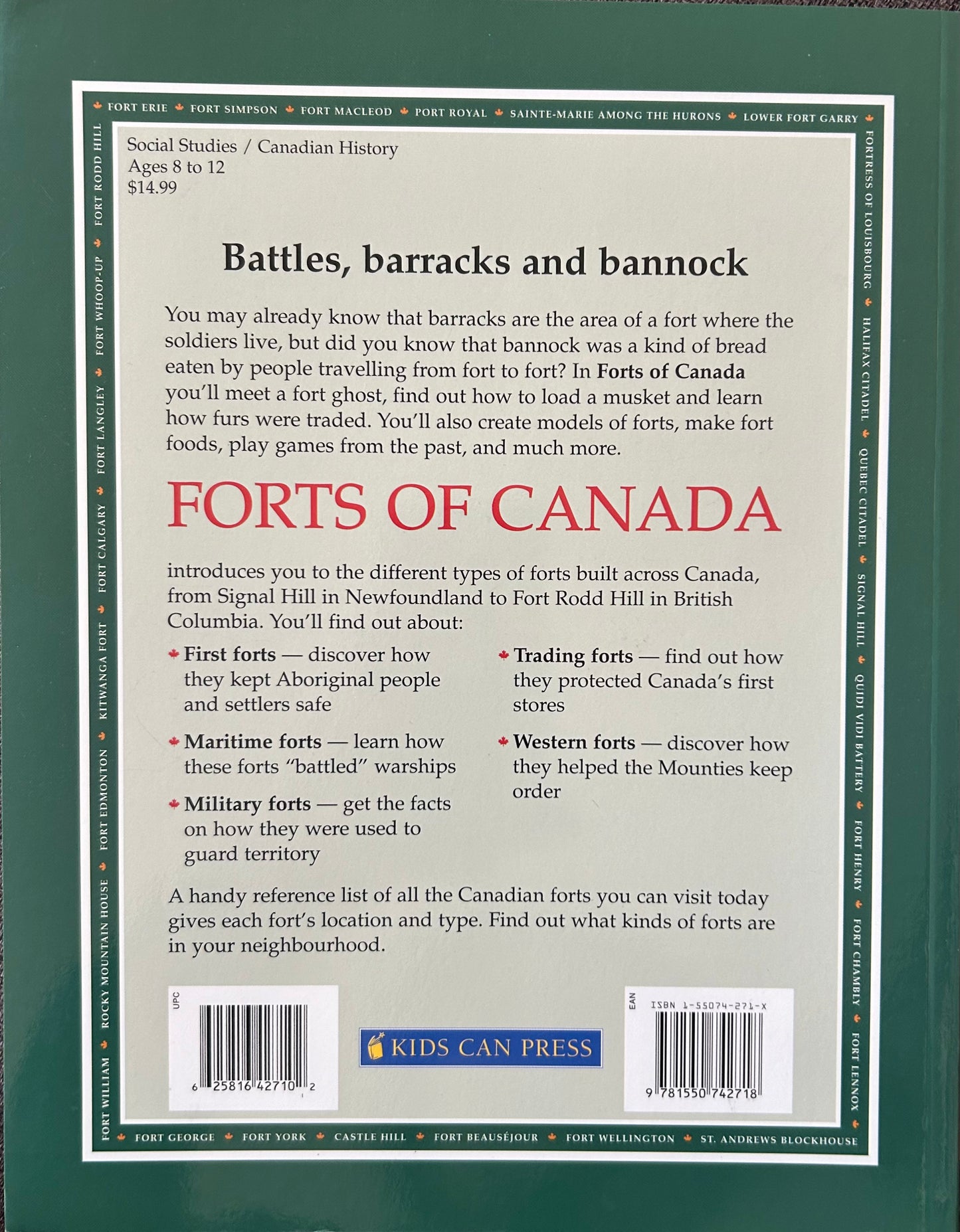 Forts of Canada by Owens, Ann-Maureen; Yealland, Jane; Owens, Annmaureen