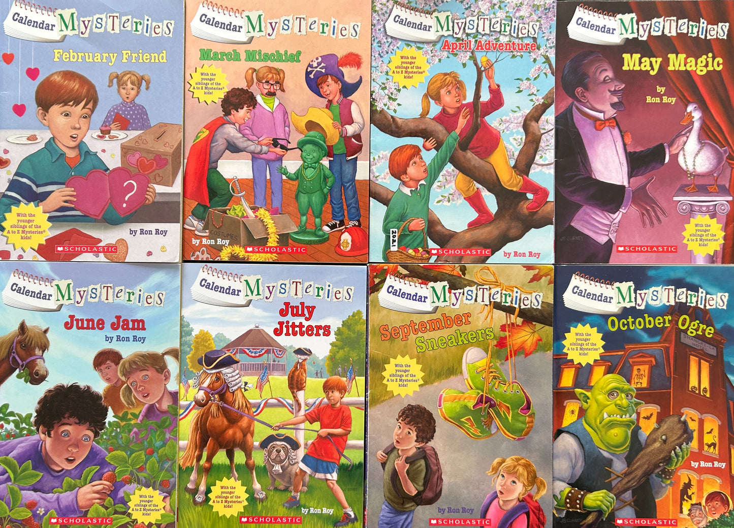 Calendar Mysteries by Ron Roy (8 books)