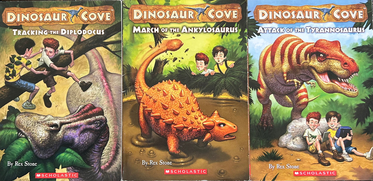 Dinosaur Cove books by Rex Stone (3 books)