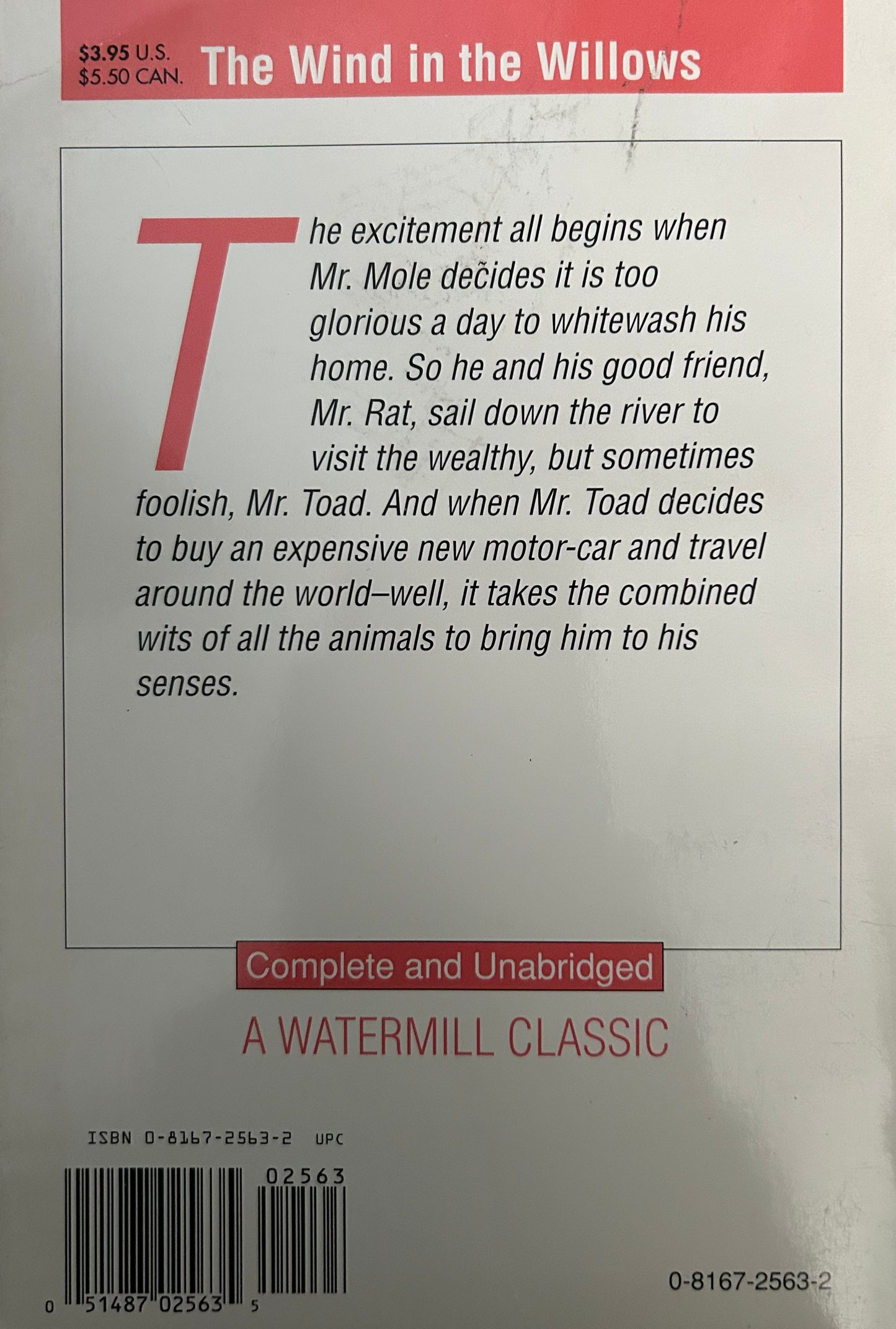 The wind in the willows by Kenneth Grahame