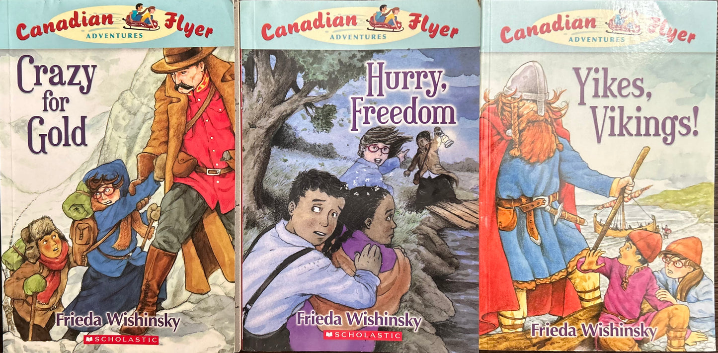 Canadian Flyer Adventures Books by Frieda Winshinsky (6 books )
