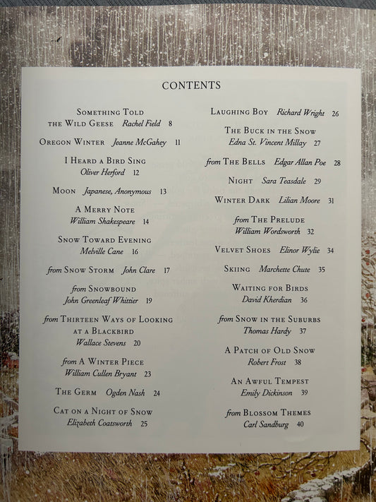 WINTER POEMS By Barbara Rogasky & Trina Schart Hyman