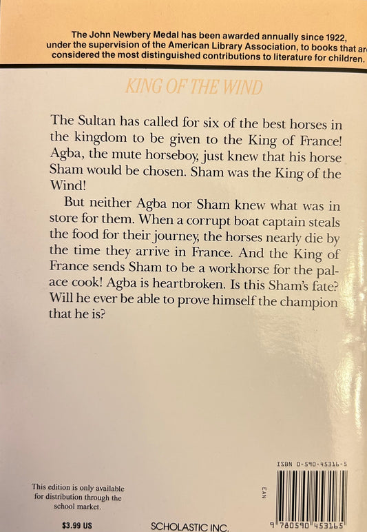 King of the wind The story of Godolphin Arabian by Marguerite Henry