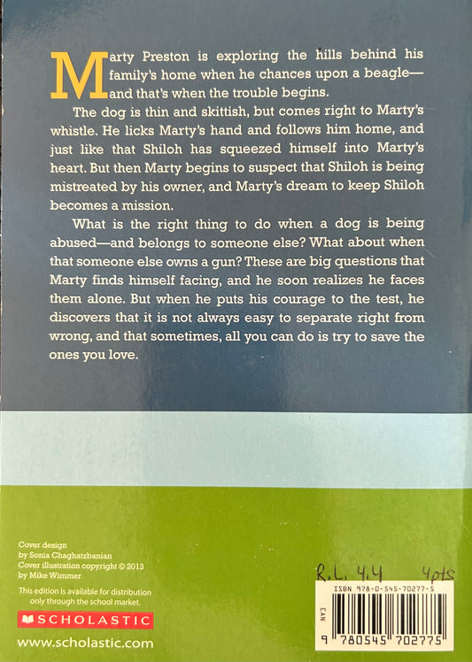 Shiloh series by Phyllis Reynolds Naylor (3 books)