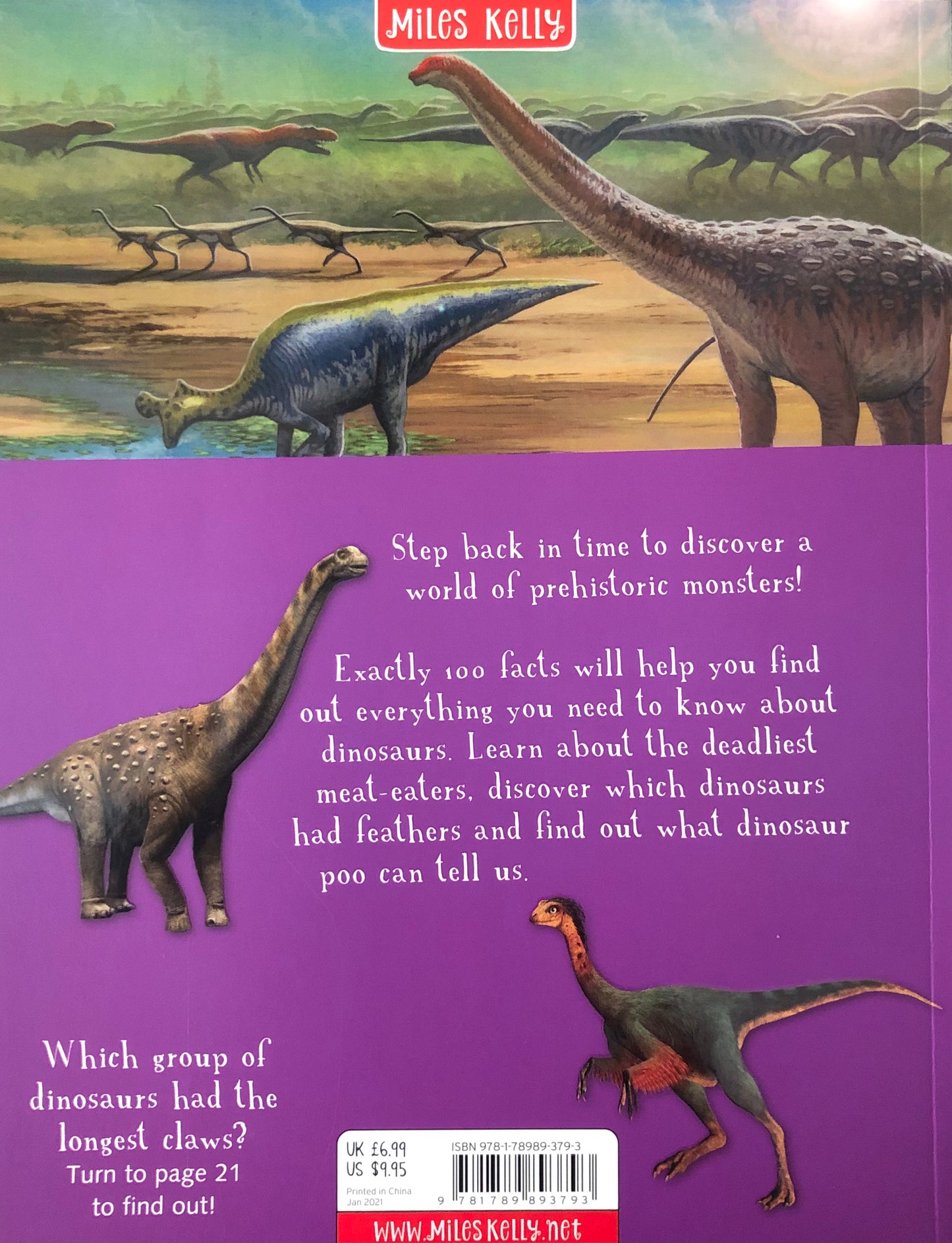 Miles Kelly 100 Facts Dinosaurs