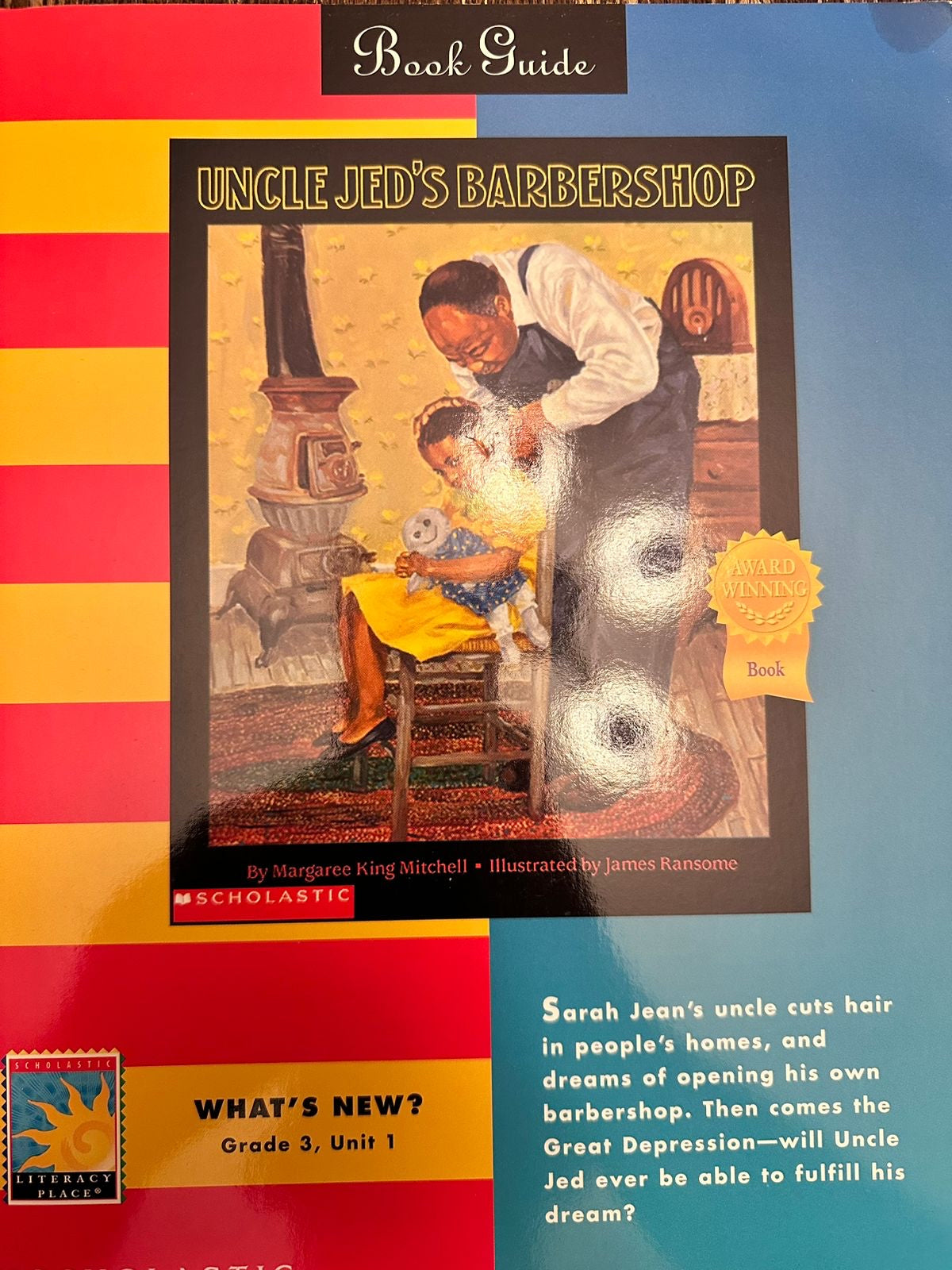 Uncle Jed's Barbershop (Book Guide) By Margaree King Mitchell and Illustrated by James Ransome)