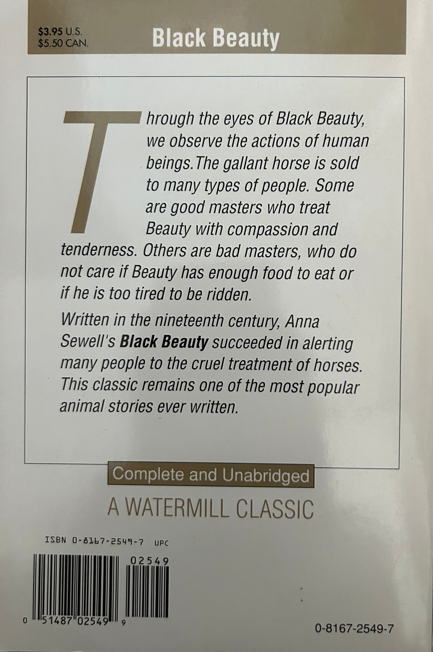 Black Beauty By Anna Sewell