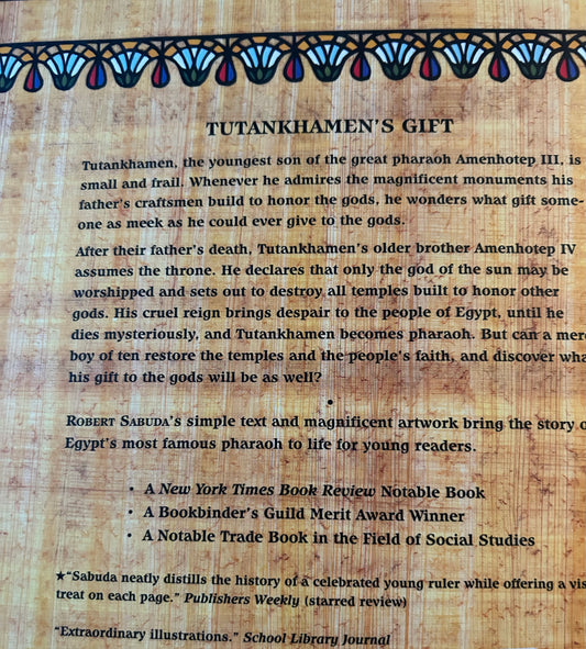Tutankhamen's Gift by Robert Sabuda