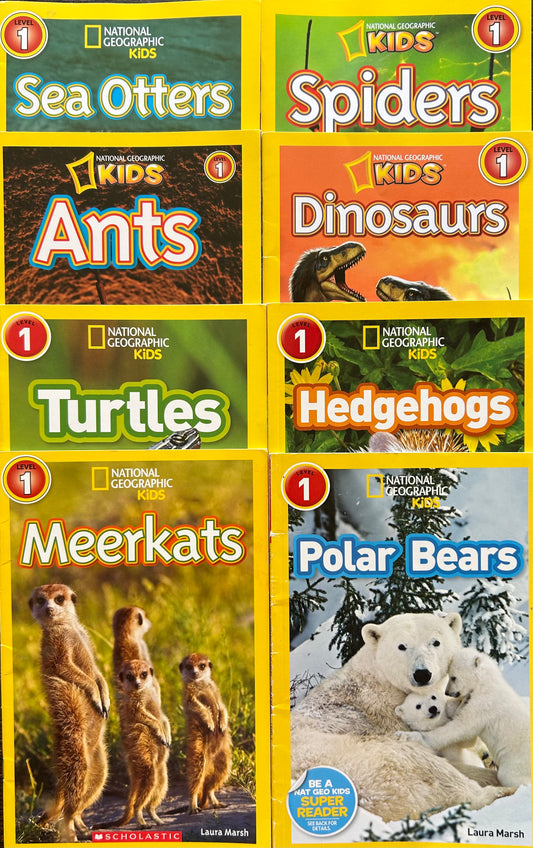 National Geographic Kids Reader Level 1 (8 books)