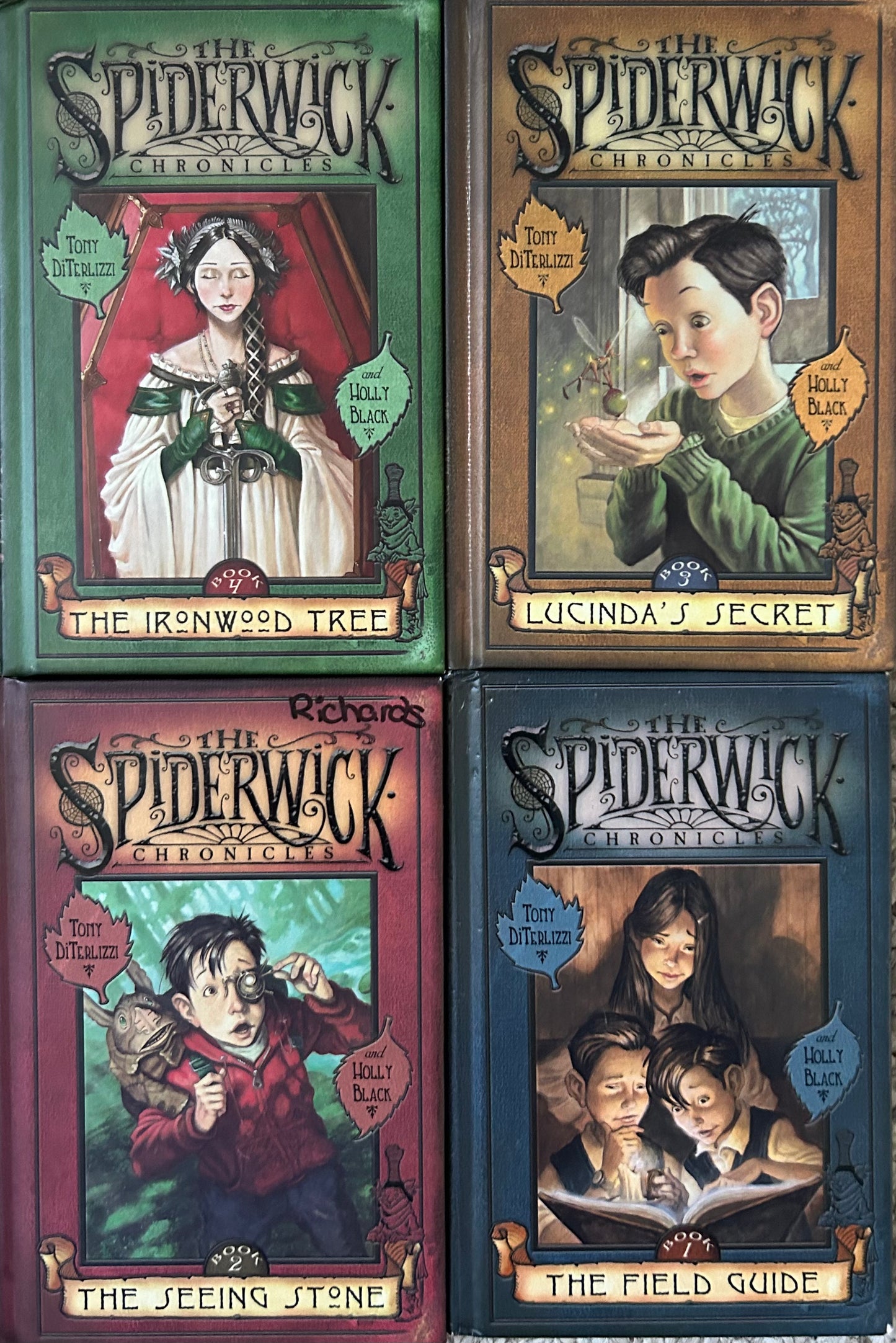 The Spiderwick Chronicles by Tony DiTerlizzi (4 books)