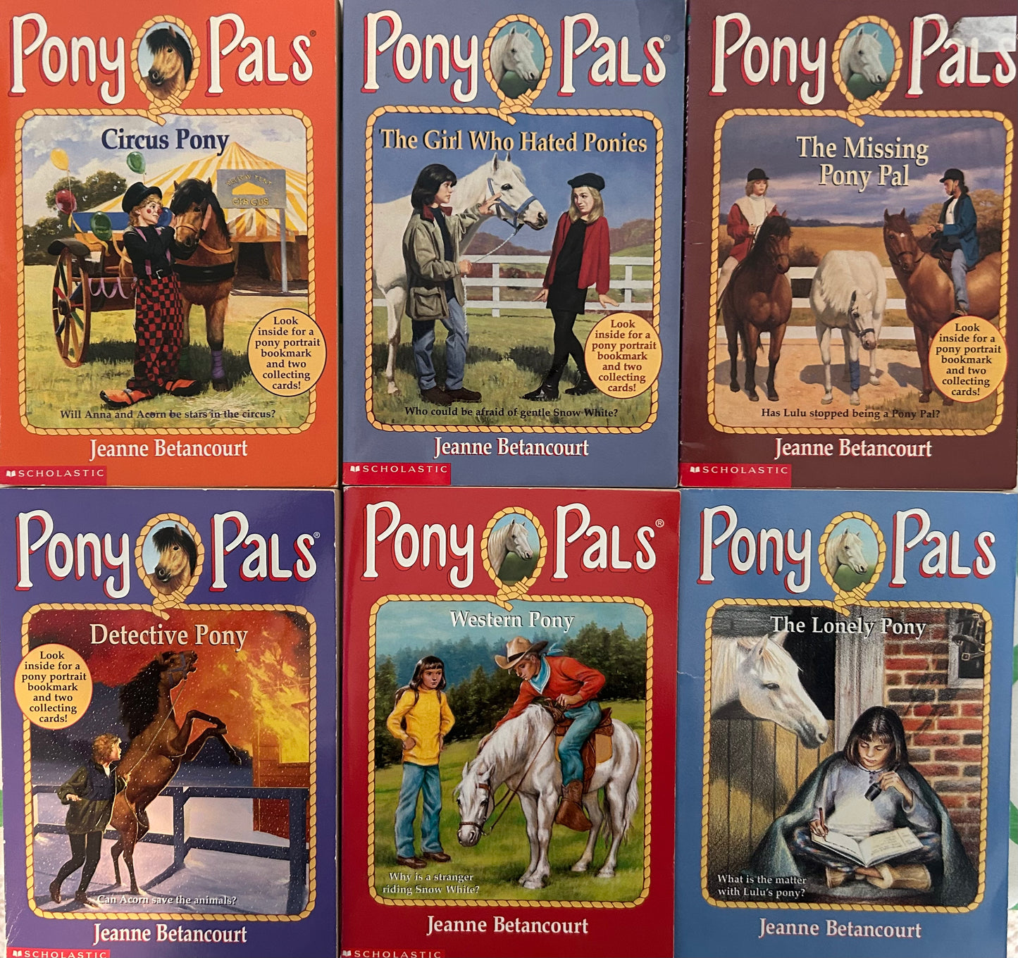 Pony Pals books by Jeanne Betancourt Bundle 2(6 books)