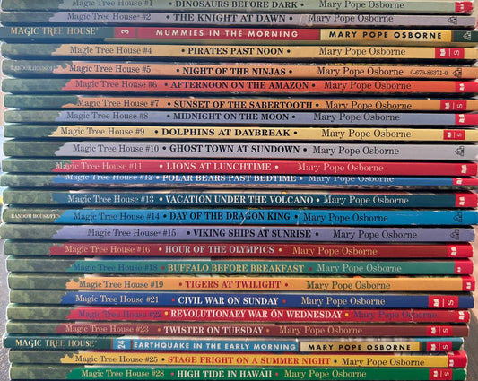Magic Tree House books by Mary Pope Osborne (24 books)