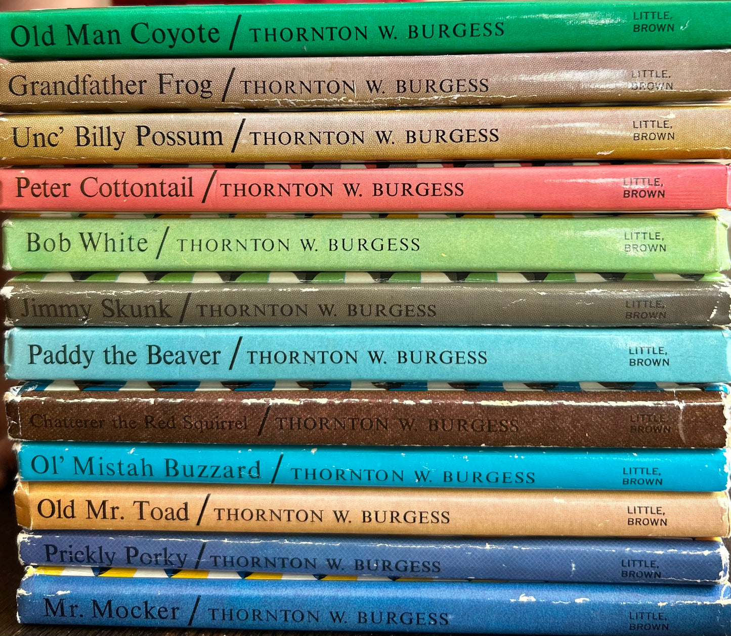 set of 12 hardcover Thorton Burgess books (1964 EDITION)