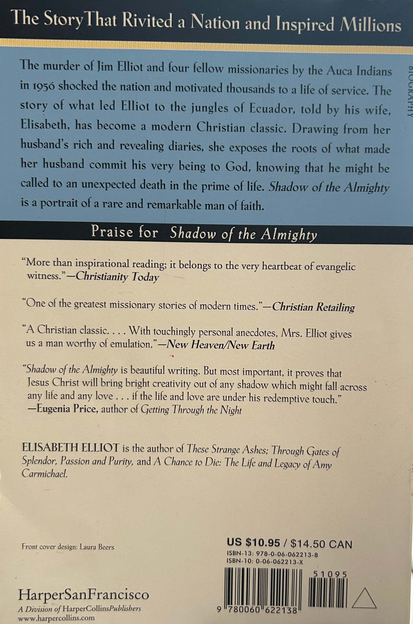 (Members Only) Shadow of the Almighty - The life and Testament of Jim Elliot by Elisabeth Elliot