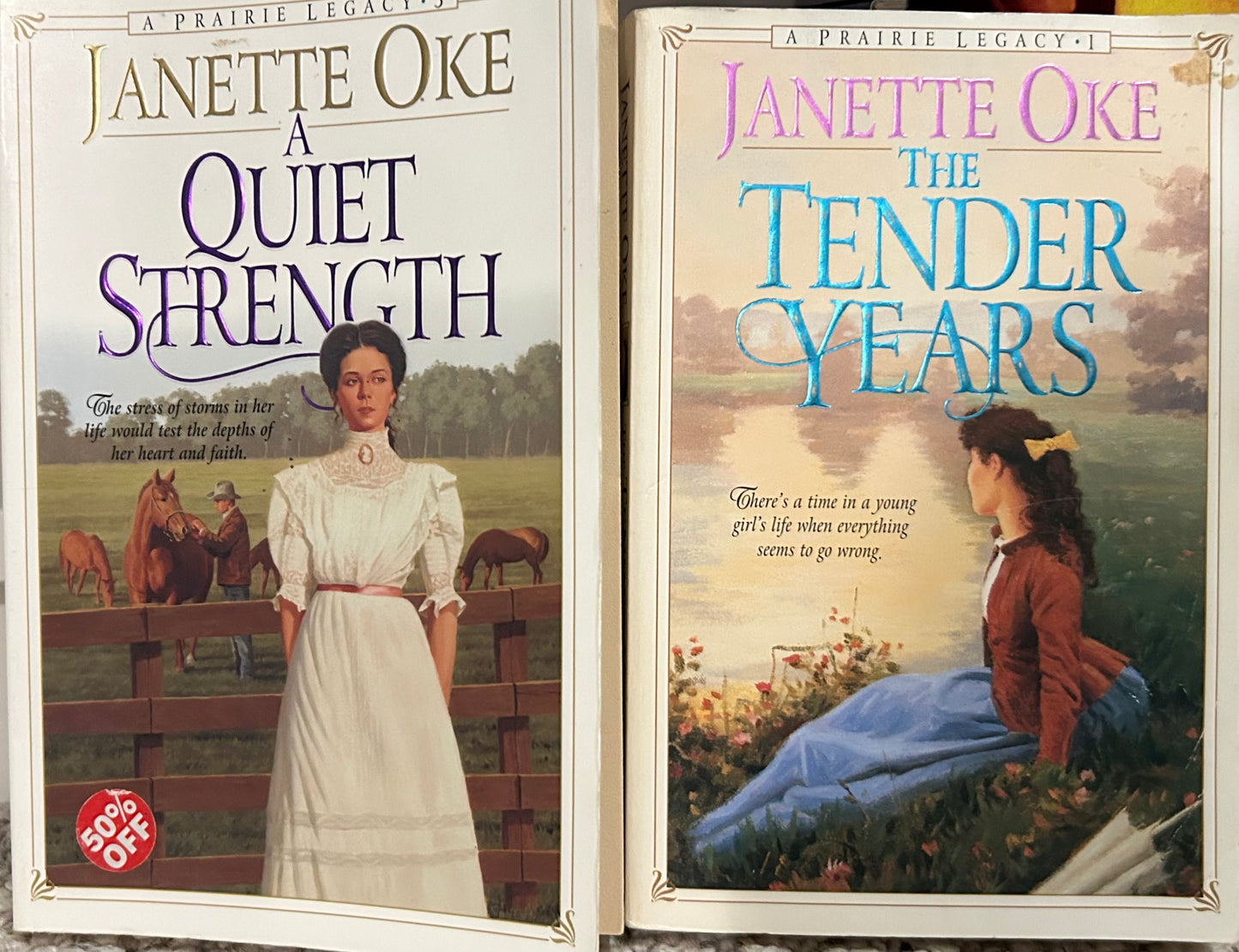 A Prairie Legacy series by Janette Oke (2 books)