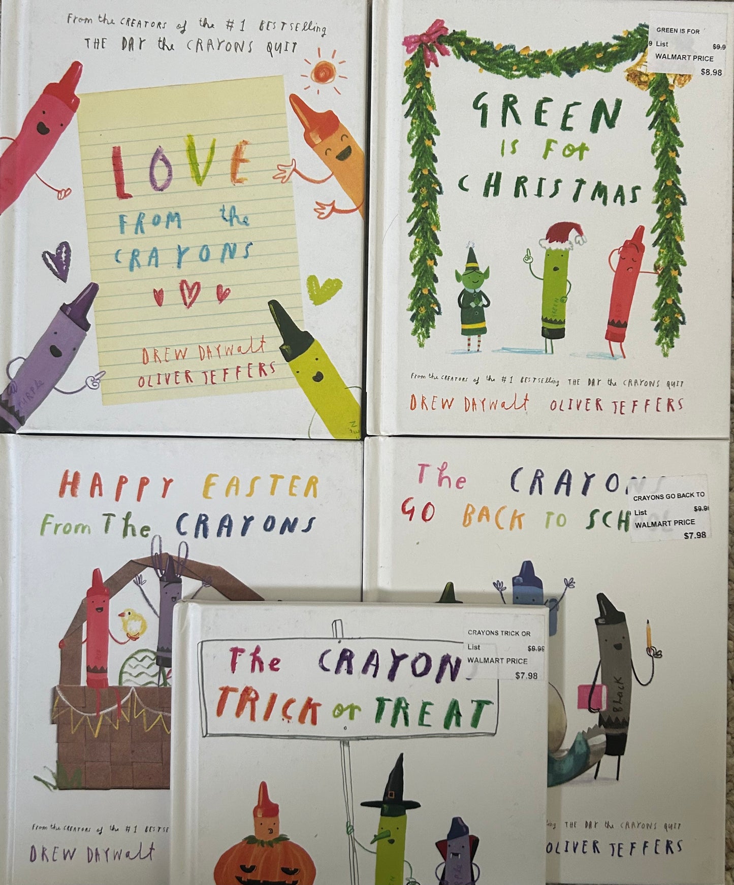 The Crayons Mini Hardcover series  by Drew Daywalt and Oliver Jeffers