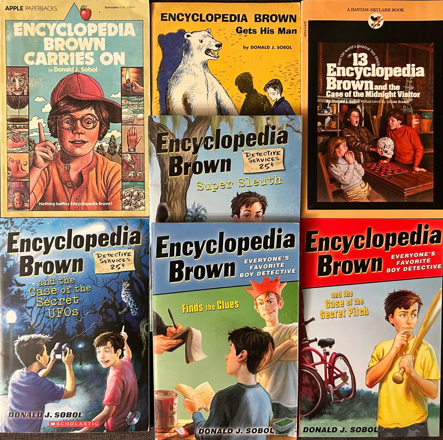 Encyclopedia Brown series by Donald J. Sobol (7 books)