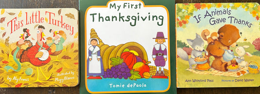 Thanksgiving themed Board Books (3 books)