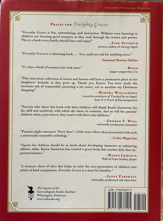 (Members Only) Everyday Graces: Child's Book Of Good Manners by Karen Santorum