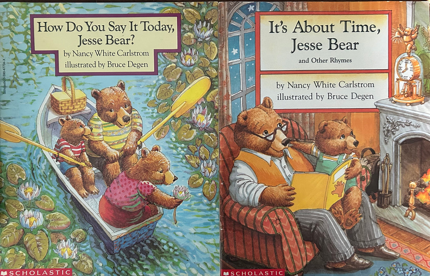 Jesse Bear Books by Nancy White Carlstrom ( 2 books)