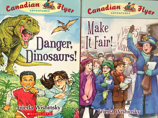 Canadian Flyer Adventures Books by Frieda Winshinsky (3 books )