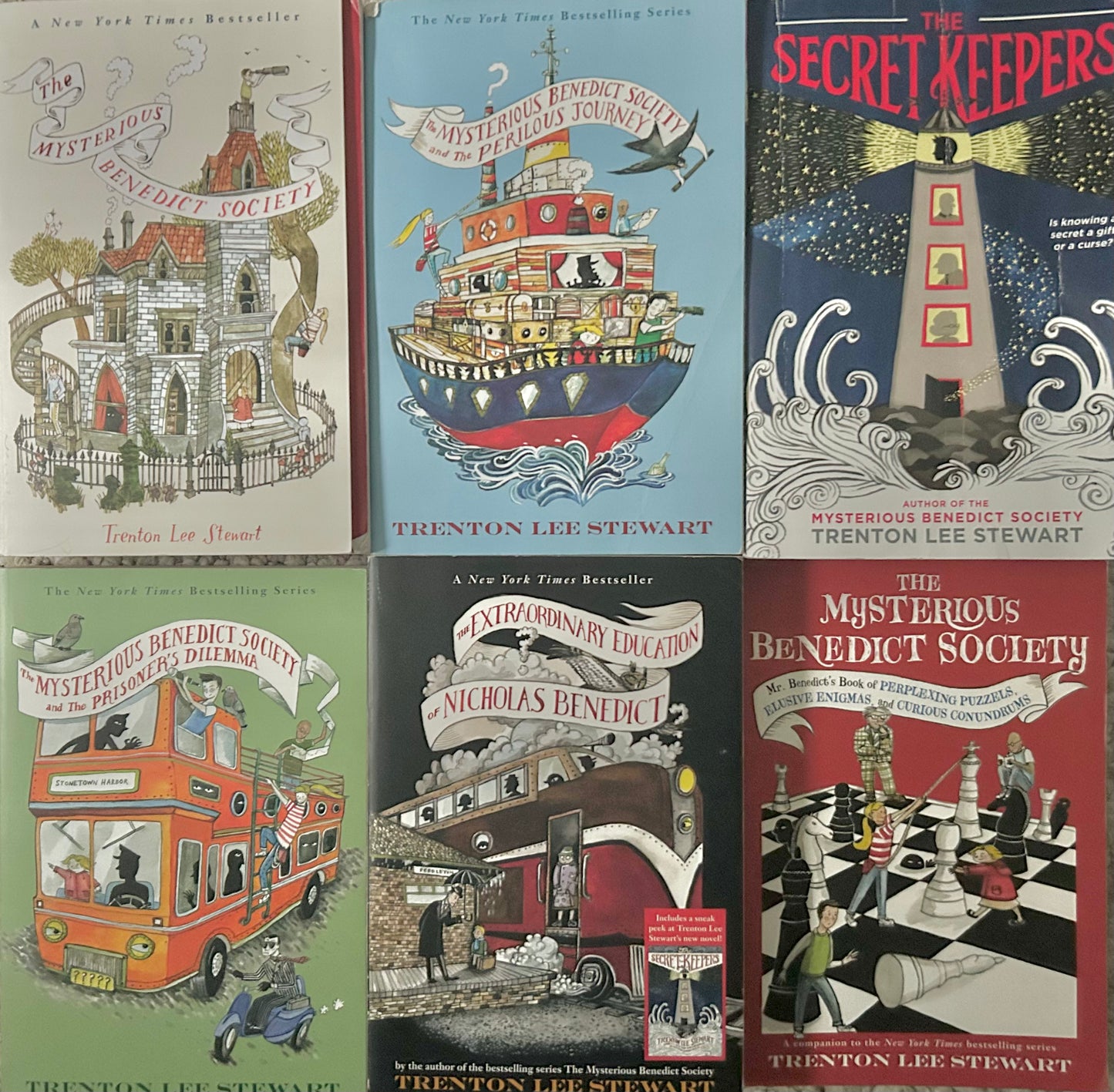 The Mysterious Benedict Society series by Trenton Lee Stewart