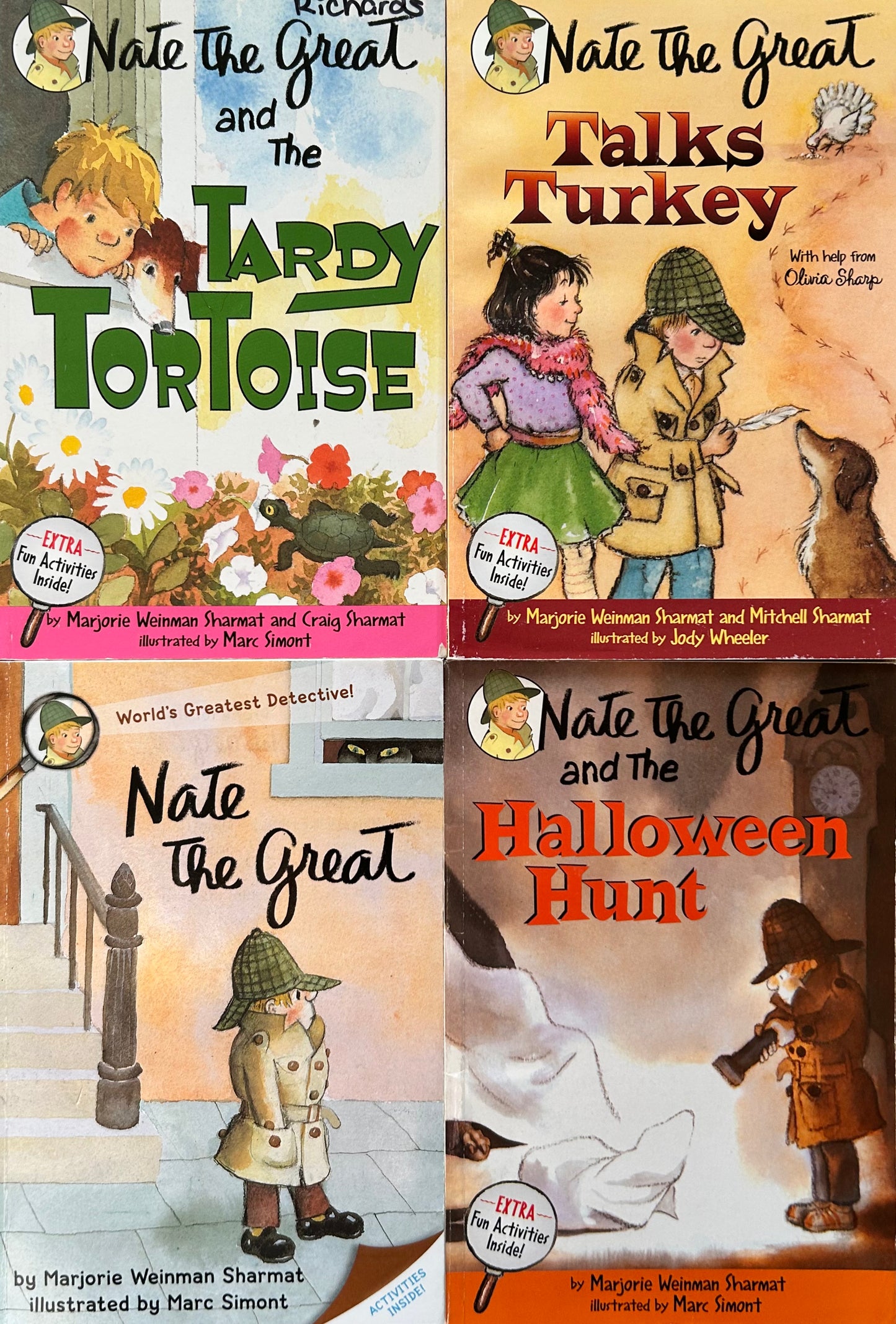 Nate the Great series by Marjorie Weinmsn Sharmat (4 books)