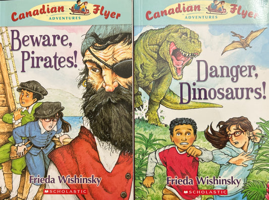 Canadian Flyer Adventures Books by Frieda Winshinsky (4 books )