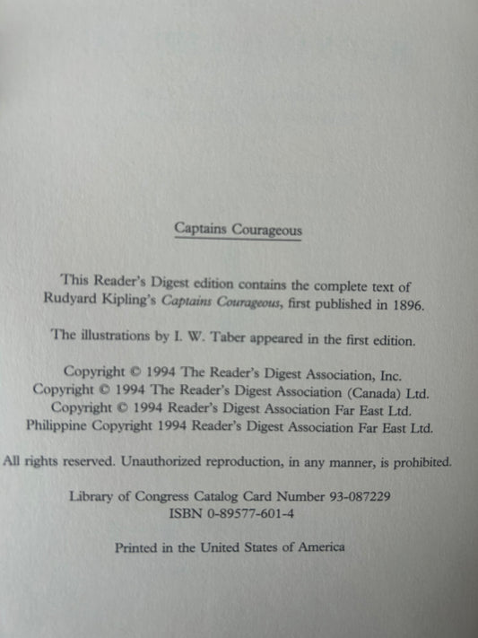 (Members Only)Captains Courageous by Kipling, Rudyard