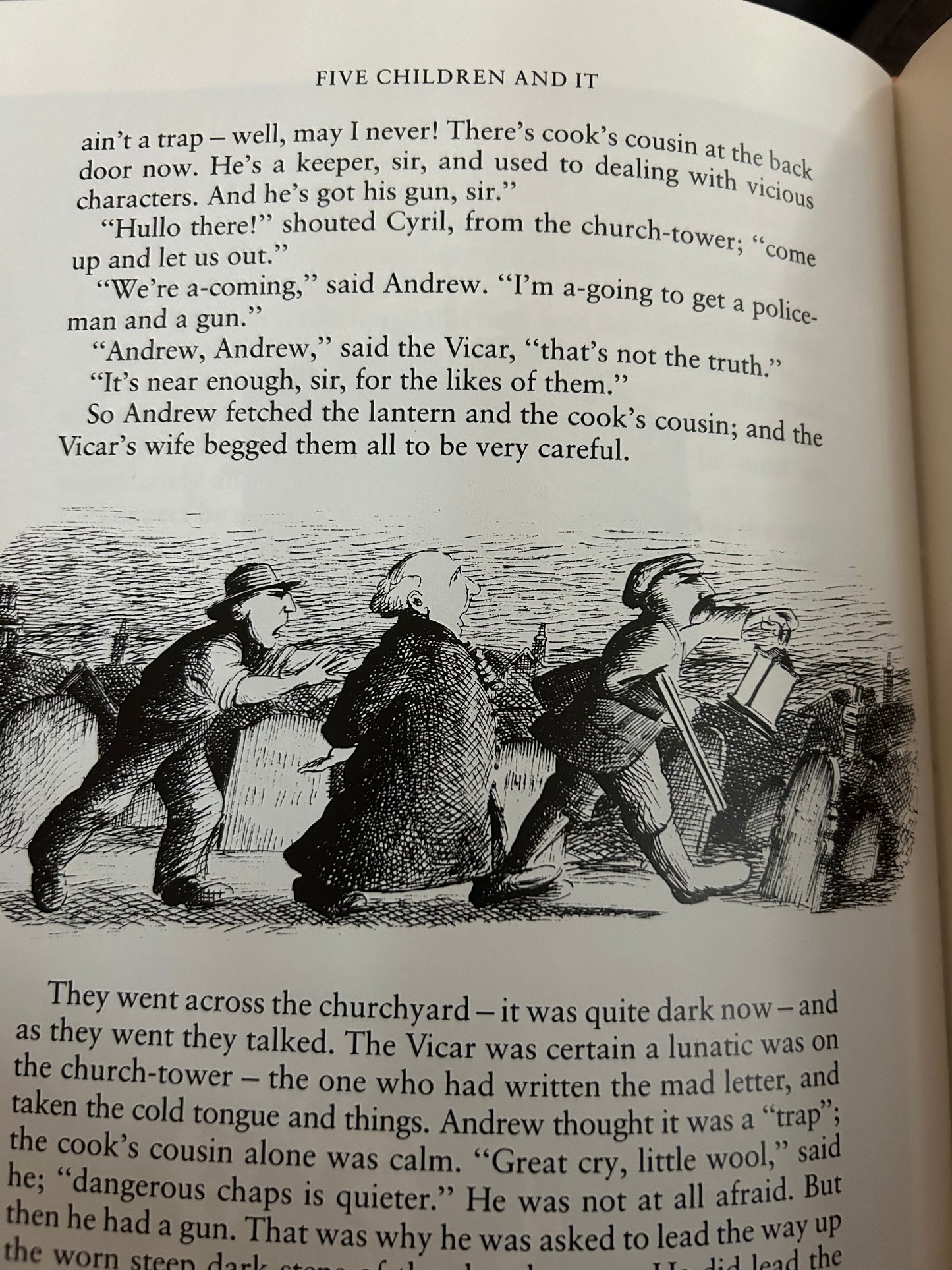 Five Children and It by E.Nesbit (1990 edition Illustrated by Larry Wilkes)