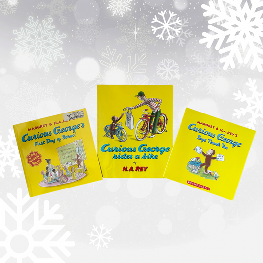 Curious George books by H.A. Rey (3 books)