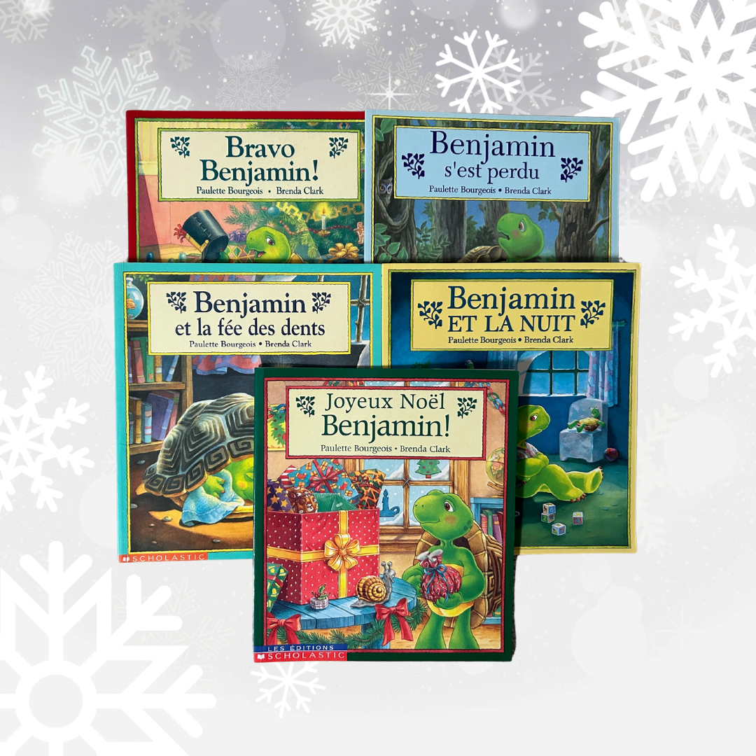 French: Franklin the turtle books by Paulette Bourgeois and Brenda Clark (5 books)