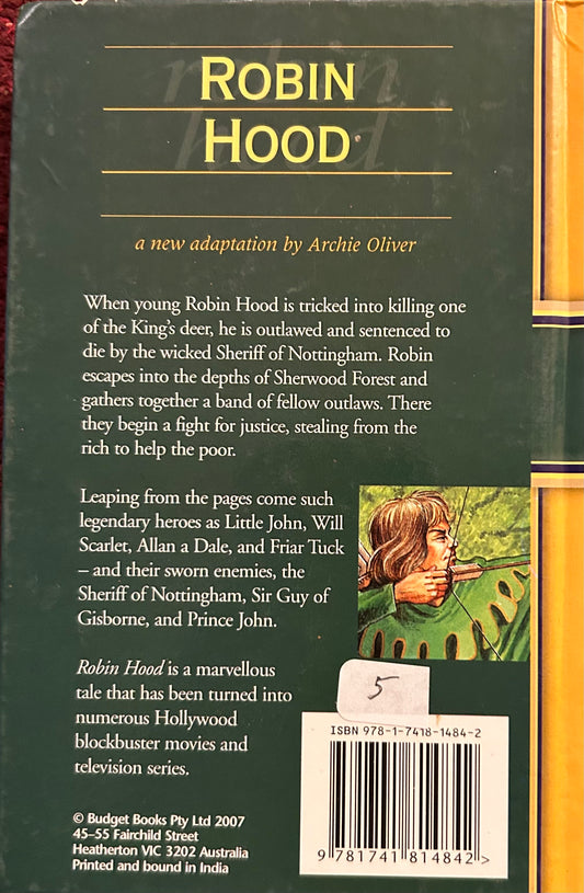 ROBIN HOOD a new adaptation by Archie Oliver