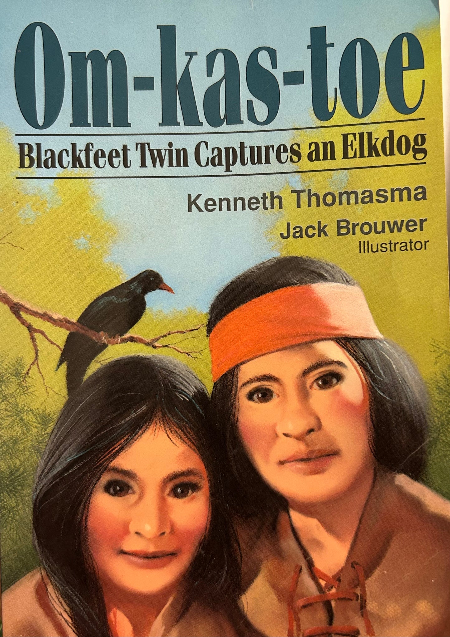 Om-kas-toe Blackfeet twin captures an Elkdog Book by Kenneth Thomasma