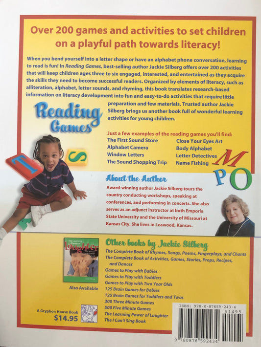 Reading Games for Young Children by Jackie Silberg