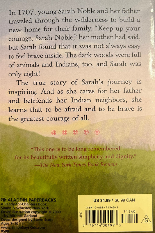 The Courage of Sarah Noble Book by Alice Dalgliesh