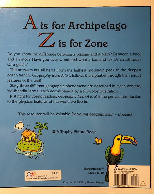 Geography From A to Z a picture glossary