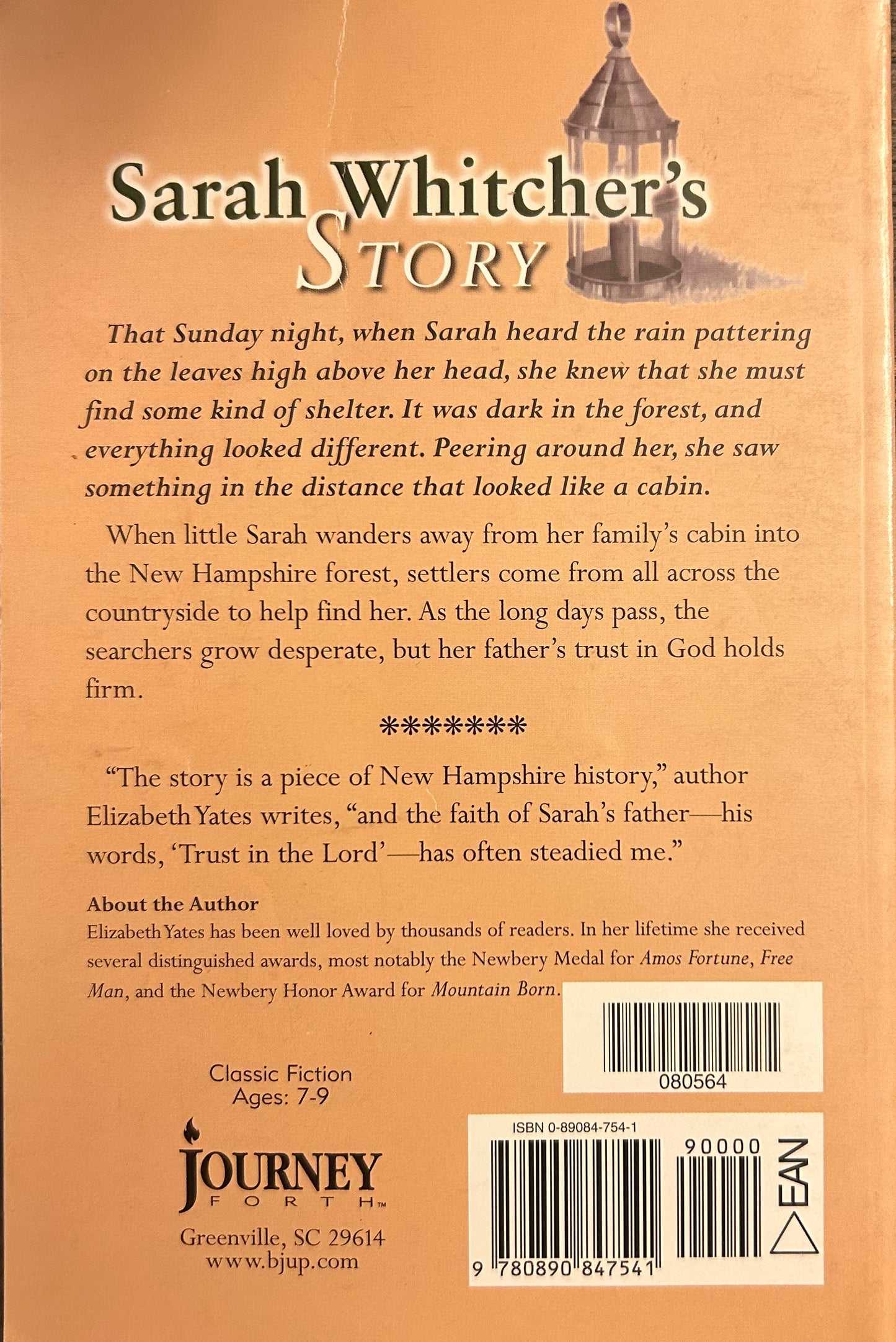 Sarah Whitcher's story Book by Elizabeth Yates