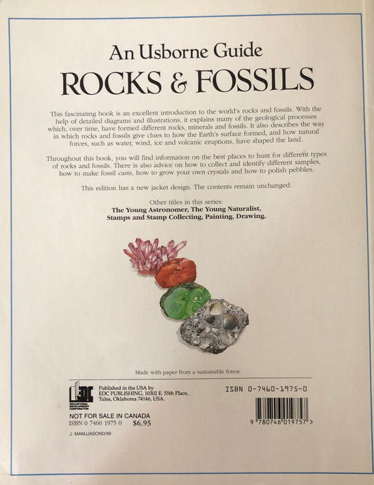 An usborne Guide Rocks and Fossils